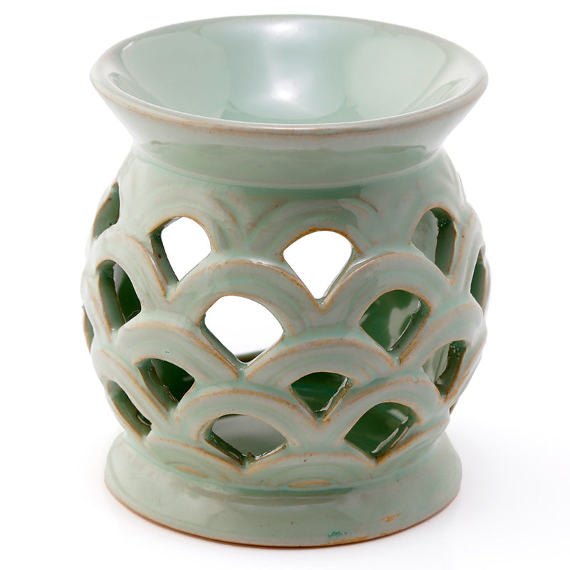 Ceramic Scallop Cut Out Eden Oil Burner