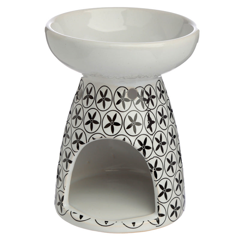 Ceramic Floral Design Ceramic Eden Oil and Wax Burner