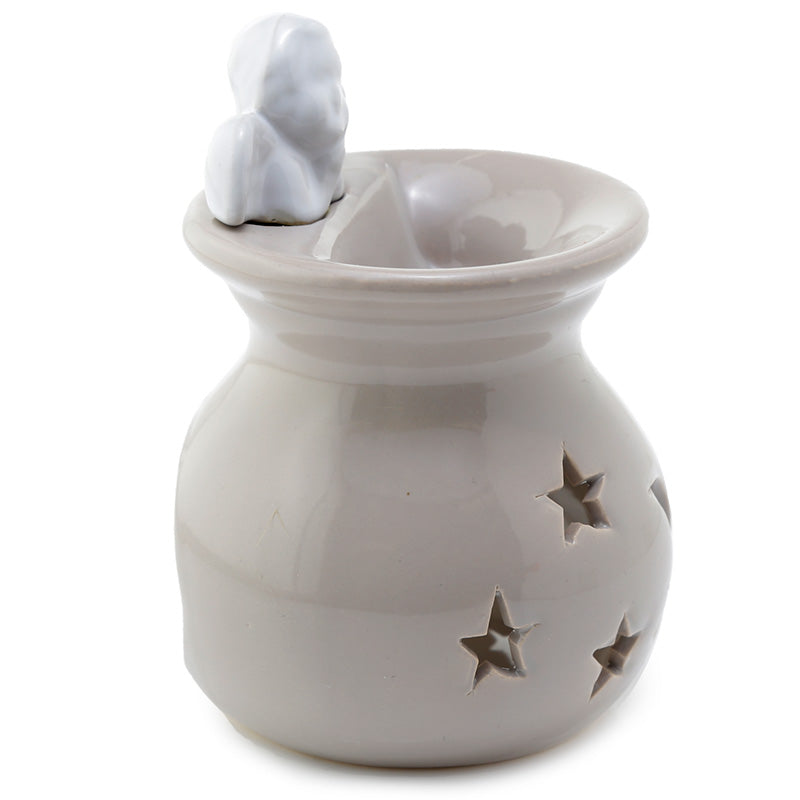 Ceramic Cherub Moon and Starts Eden Oil and Wax Burner