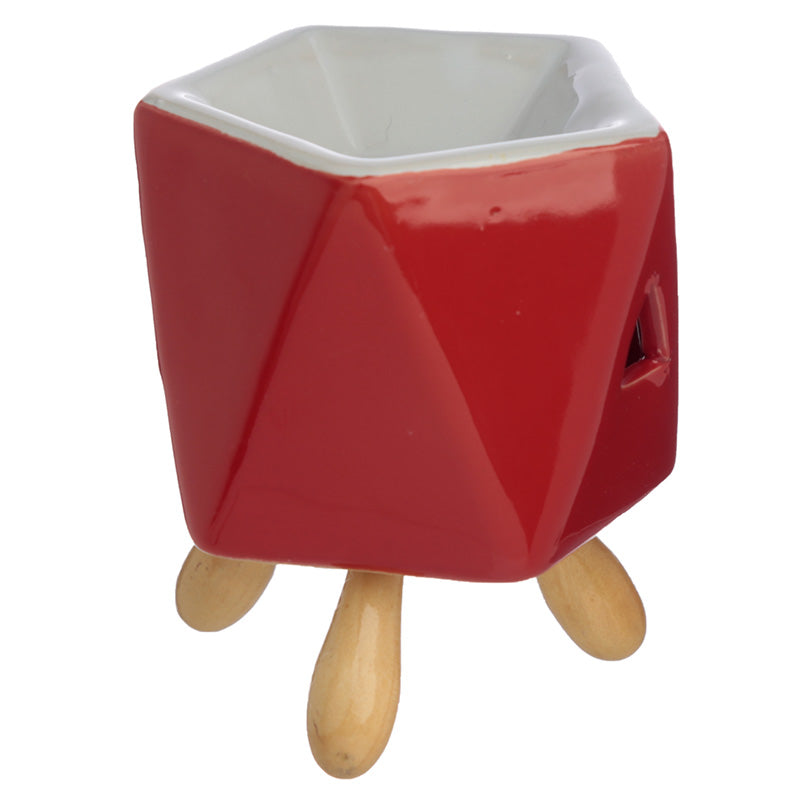 Ceramic Abstract Bold Colours Eden Oil Burner with Feet