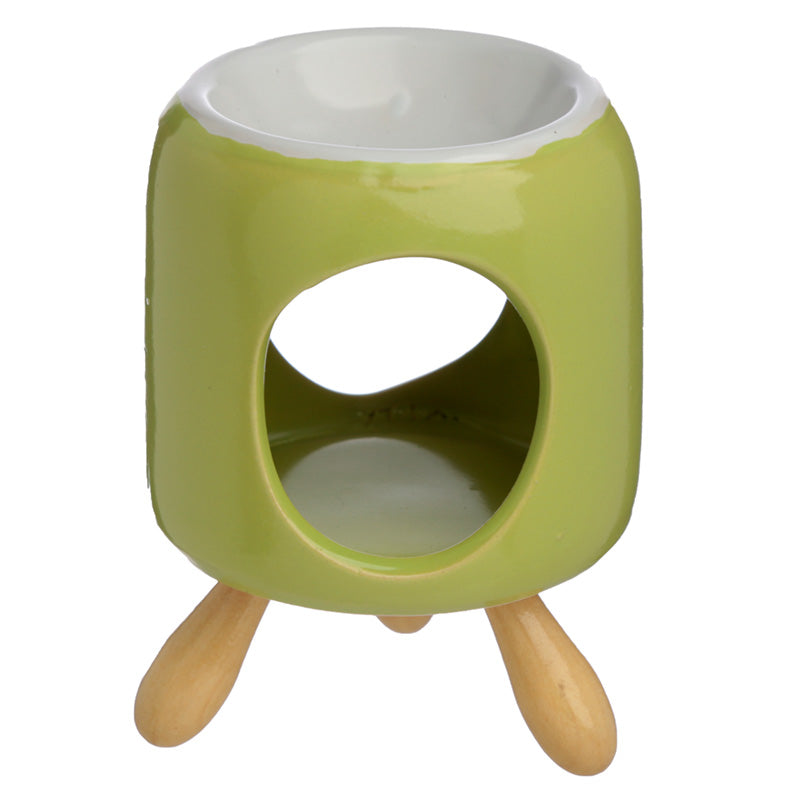 Ceramic Cylindrical Eden Oil Burner with Feet