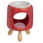 Ceramic Cylindrical Eden Oil Burner with Feet