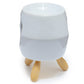 Ceramic White  Abstract Eden Oil Burner with Feet