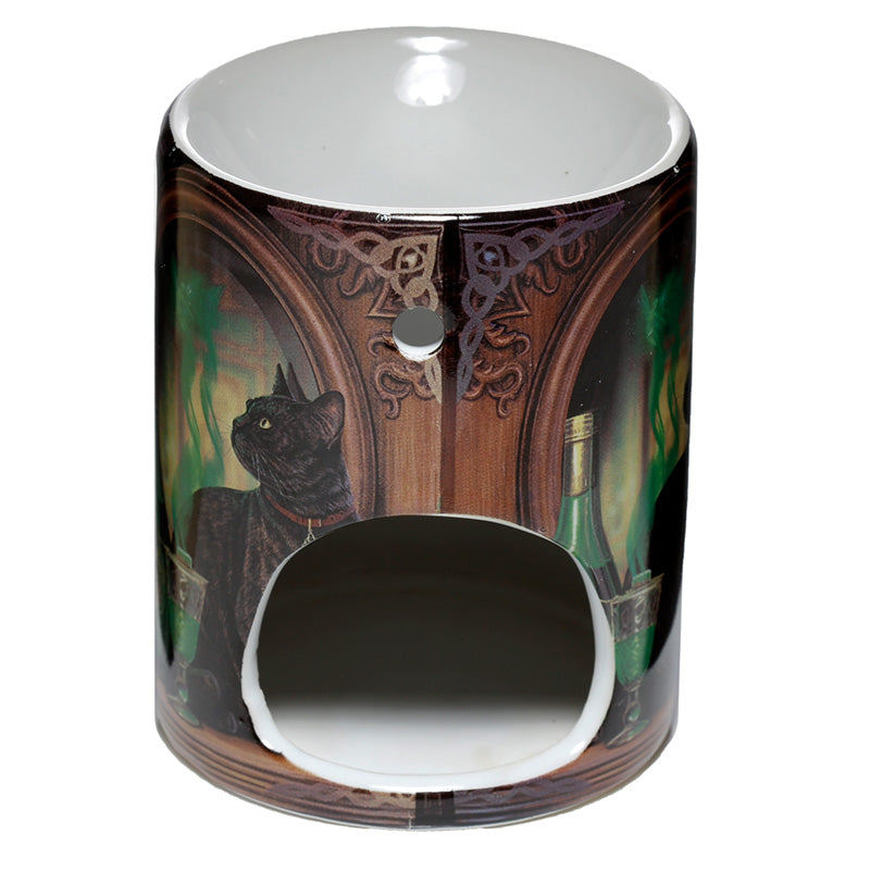 Ceramic Lisa Parker Oil Burner - Absinthe Cat