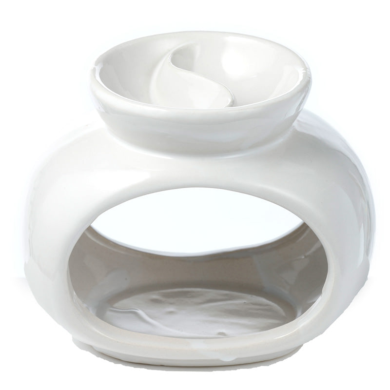 Ceramic Oval Double Dish and Tea Light Oil and Wax Burner