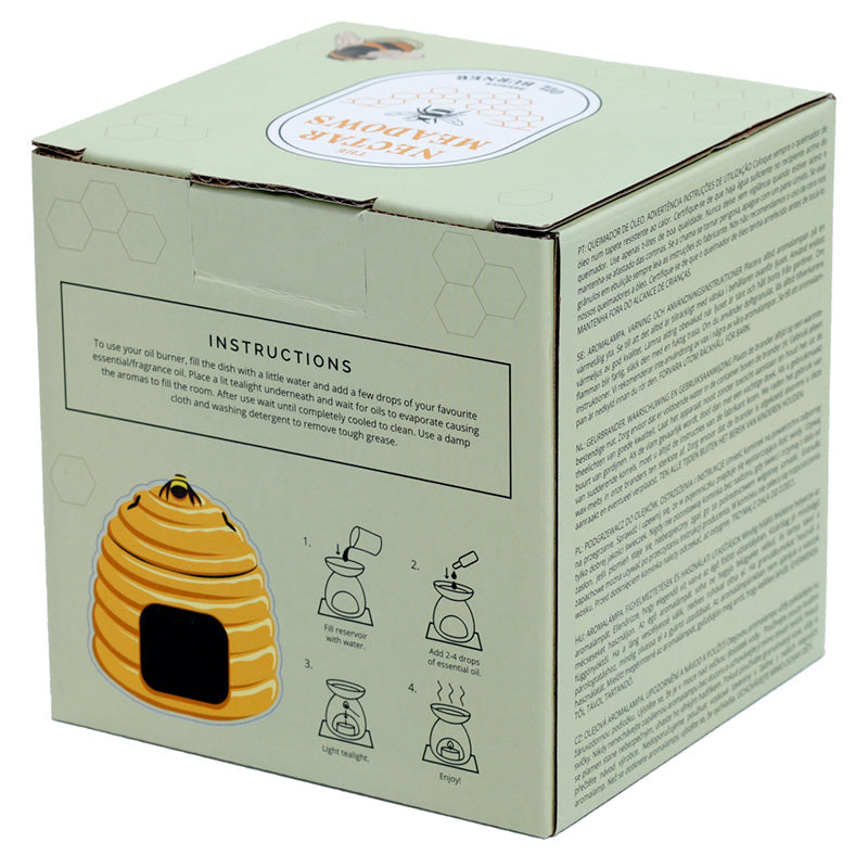 Beehive Oil Ceramic Oil Burner with Lid