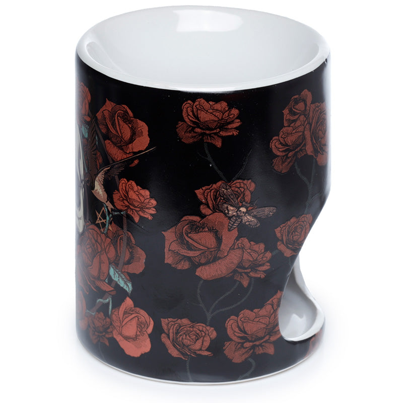 Skulls  and  Roses Printed Ceramic Oil Burner