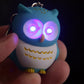 Bright Hooting Owl Novelty Key Ring with Light Up Eyes