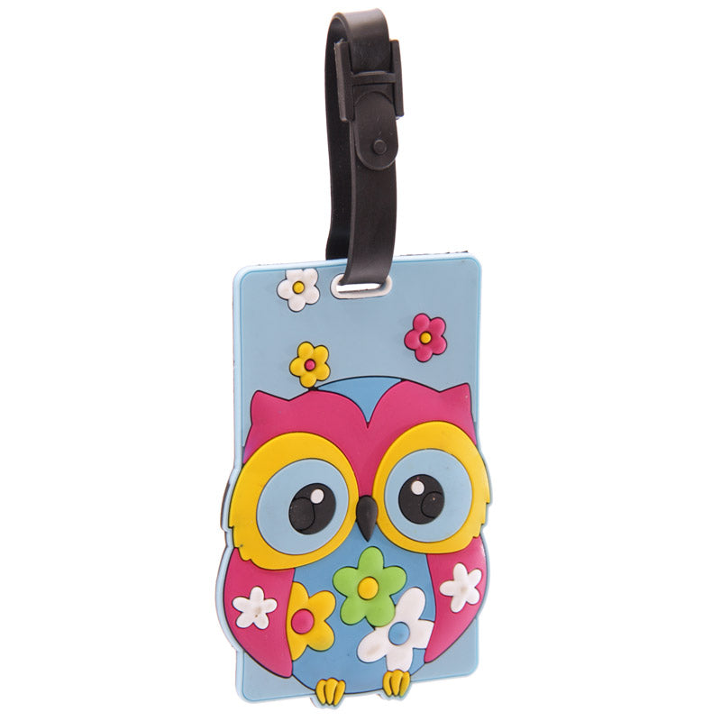 Owl PVC Luggage Tag