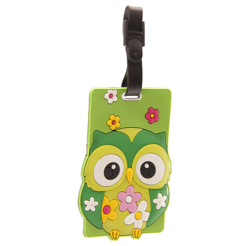 Owl PVC Luggage Tag