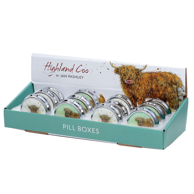 Pill Box - Jan Pashley Highland Coo Cow