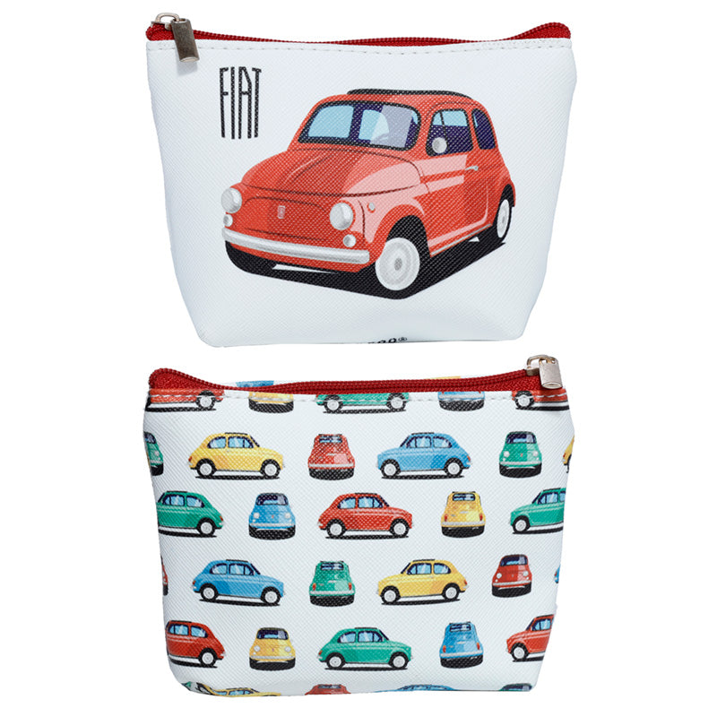 Retro Fiat 500 PVC Purse