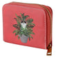 Small Zip Around Wallet - Kim Haskins Cats in Plant Pot