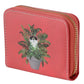 Small Zip Around Wallet - Kim Haskins Cats in Plant Pot