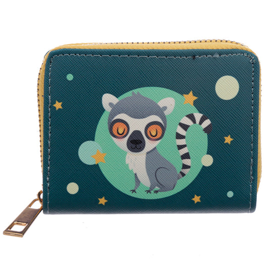 Small Zip Around Wallet - Lemur Mob