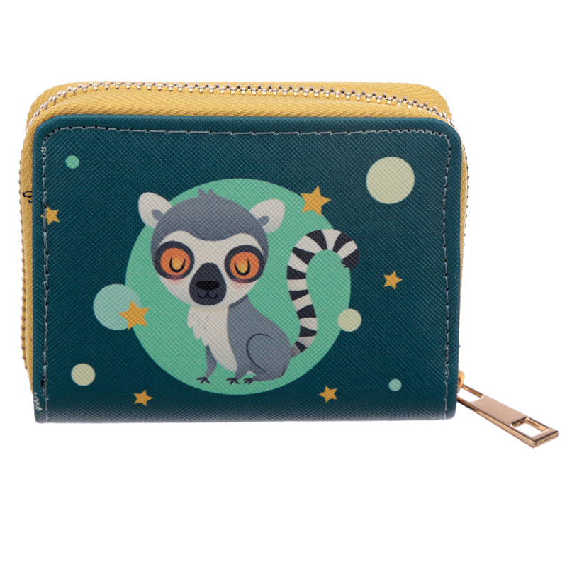 Small Zip Around Wallet - Lemur Mob