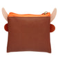 Handy PVC Purse - Highland Coo Cow with Fluffy Fringe