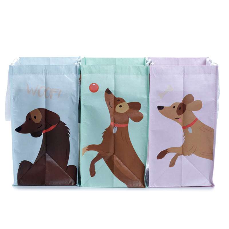 Catch Patch Dog Set of 3 Recycled RPET Household Recycling Bags