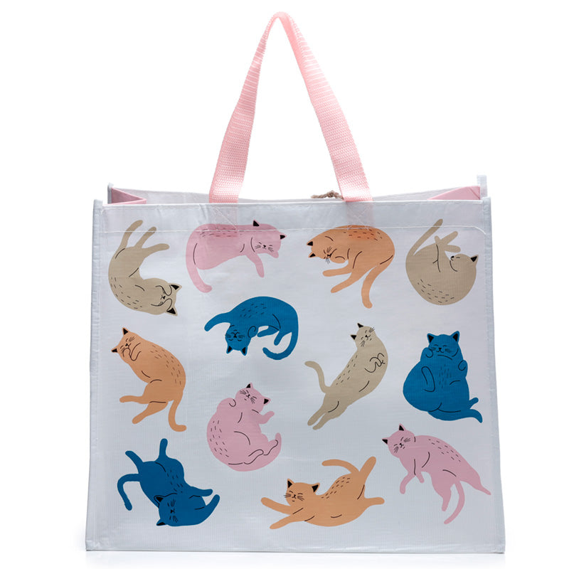 Recycled RPET Reusable Shopping Bag - Cat's Life