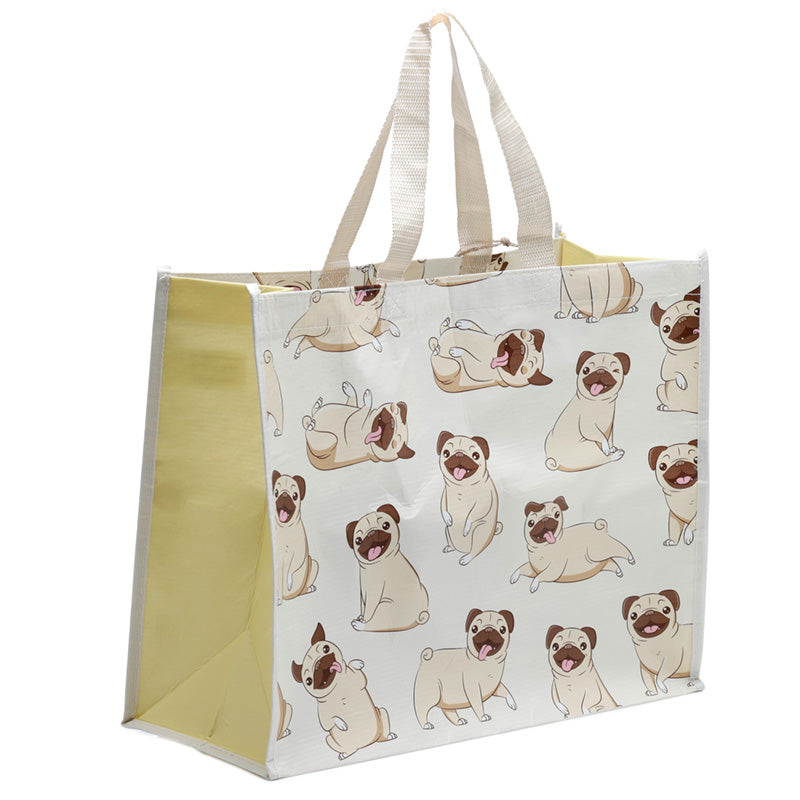 Recycled RPET Reusable Shopping Bag - Mopps Pug