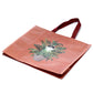 Recycled RPET Reusable Shopping Bag - Kim Haskins Floral Cat in Fern Red