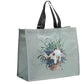 Recycled RPET Reusable Shopping Bag - Kim Haskins Floral Cat in Fern Green