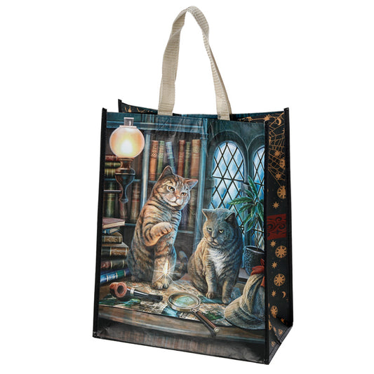 Recycled RPET Reusable Shopping Bag - Lisa Parker Purrlock Holmes Cat