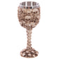 Decorative Gothic Multi Skulls and Spine Goblet