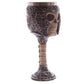 Decorative Gothic Warrior Skull Goblet