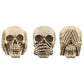 Fantasy Skull Set - See No Evil, Speak No Evil, Hear No Evil