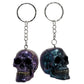 Gothic Metallic Skull Keyring