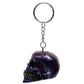 Gothic Metallic Skull Keyring