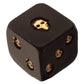 Gothic Black and Gold Set of 2 Skull Dice