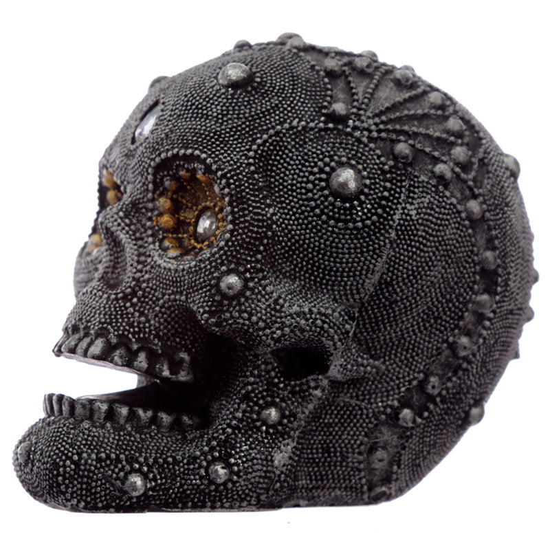 Fantasy Beaded Medium Skull Ornament