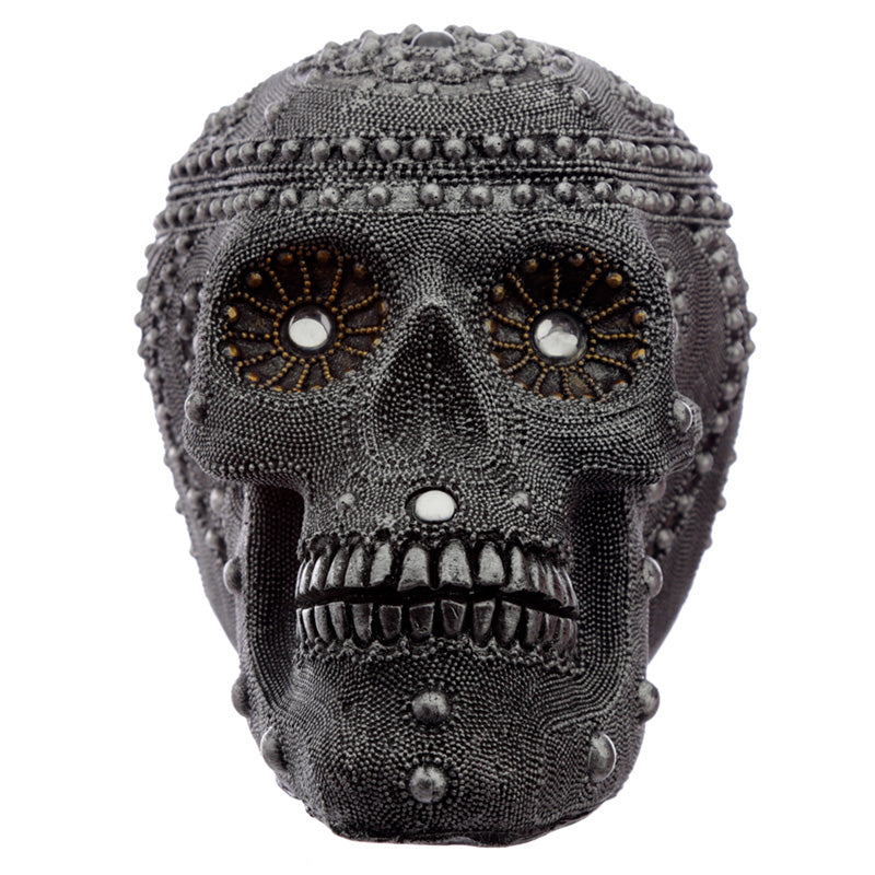 Fantasy Beaded Large Skull Ornament