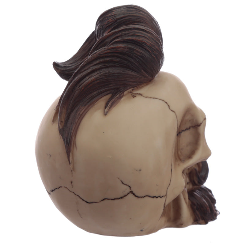 Fantasy Hipster Mohican Skull Ornament