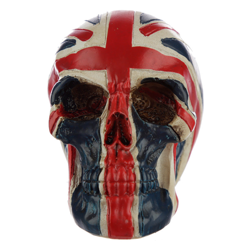 Skull Union Jack Flag Head Ornament