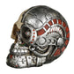 Fantasy Steampunk Skull Ornament - Half Robot Head