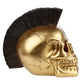 Fantasy Mohican Gold Punk Skull Ornament