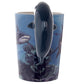 Novelty Sealife Design Shark Shaped Handle Ceramic Mug