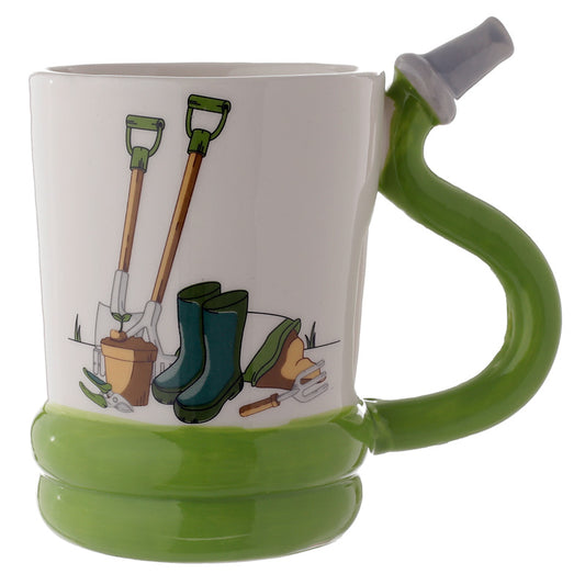 Fun Garden Hose Shaped Handle Ceramic Mug