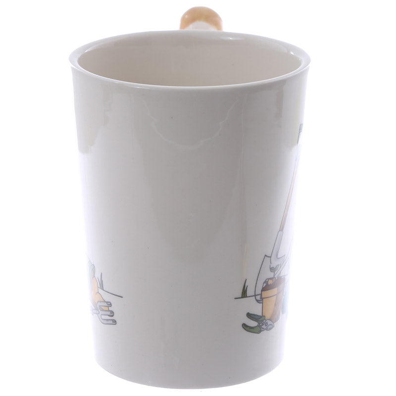 Novelty Ceramic Trowel Shaped Handle Garden Mug