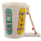 Collectable Skateboard Shaped Handle Ceramic Mug