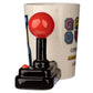 Ceramic Gaming Joystick Shaped Handle Mug with Arcade Decal