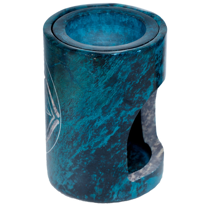 Turquoise Soapstone Carved Chakra Oil Burner