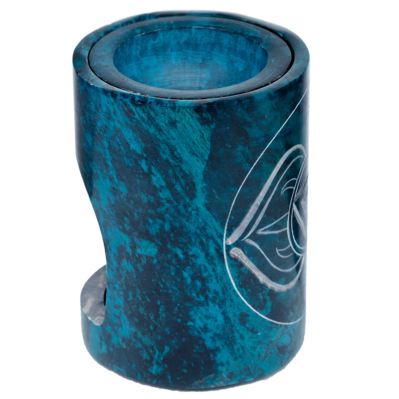 Turquoise Soapstone Carved Chakra Oil Burner