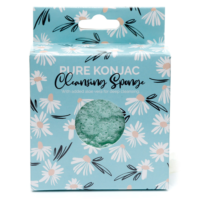 Pure Konjac Cleansing Sponge with Aloe Vera - Pick of the Bunch Daisy Lane