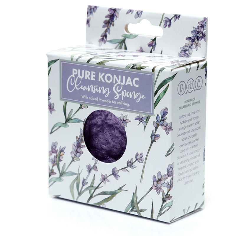 Pure Konjac Cleansing Sponge with Calming Lavender - Pick of the Bunch Lavender Fields