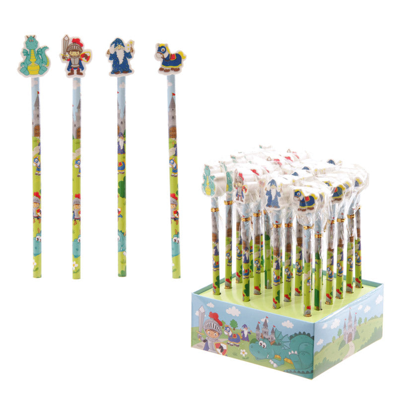 Fun Kids Knight Pencil with Eraser