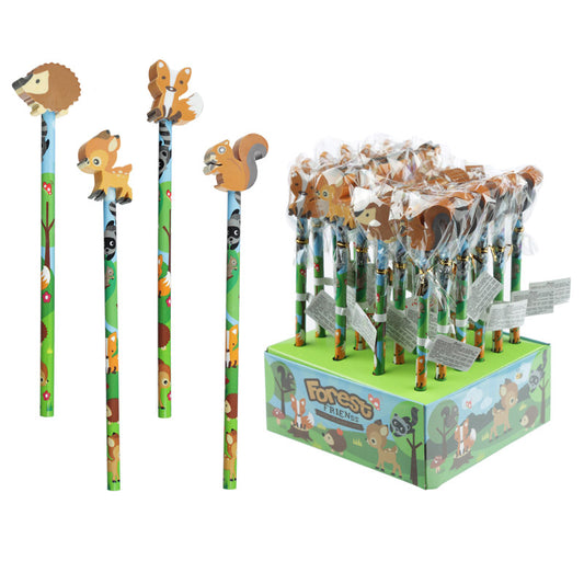 Novelty Kids Woodland Friends Eraser and Pencil